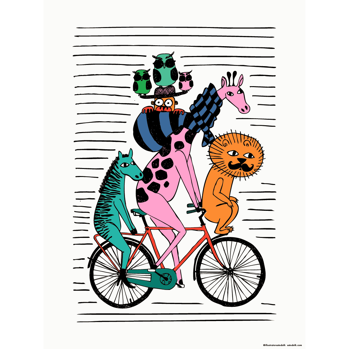 Printti Come Ride With Me 30 x 40cm