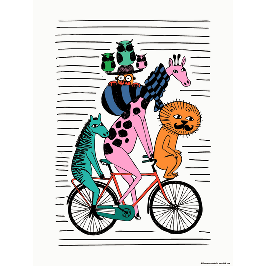 Printti Come Ride With Me 30 x 40cm