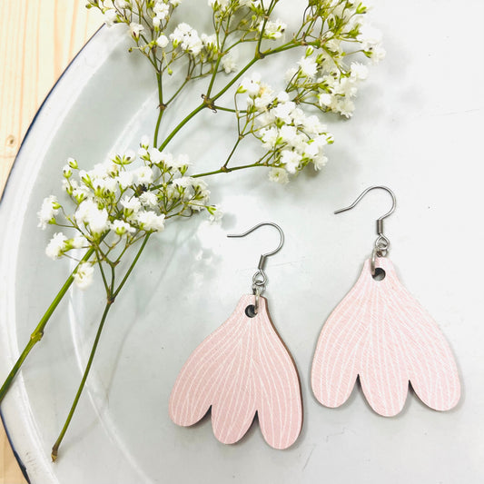 Earrings Krookus powder pink