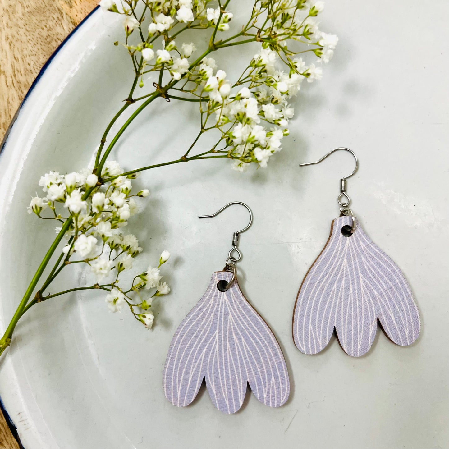 Earrings Krookus lilac